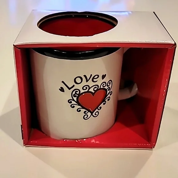 Christian Art Gifts Love For You Mug White Red - Picture 8 of 8